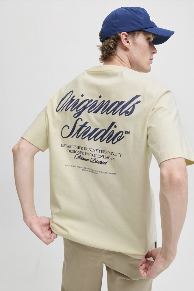 JORNORREBRO TYPO TEE SS CREW NECK N 12282898 ANTIQUE WHITE